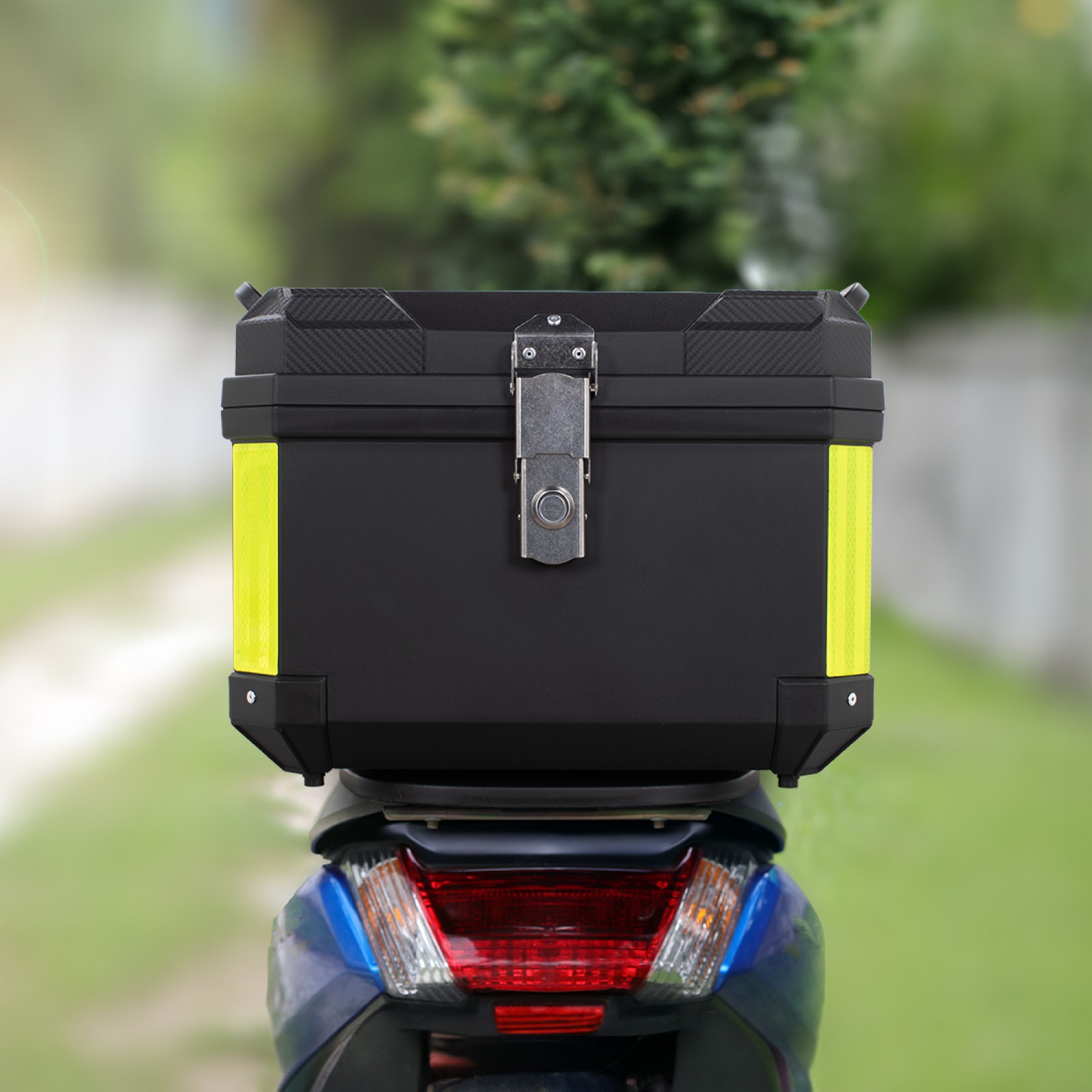 Caja Para Moto 45L Onof RAAX Impermeable Con Candado Universal Alta Resistencia Portaequipaje Motocicleta image number null