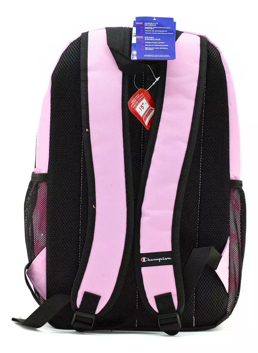 M Mochila Escolar Champion Charter Backpack Jaspeado Rosa image number null