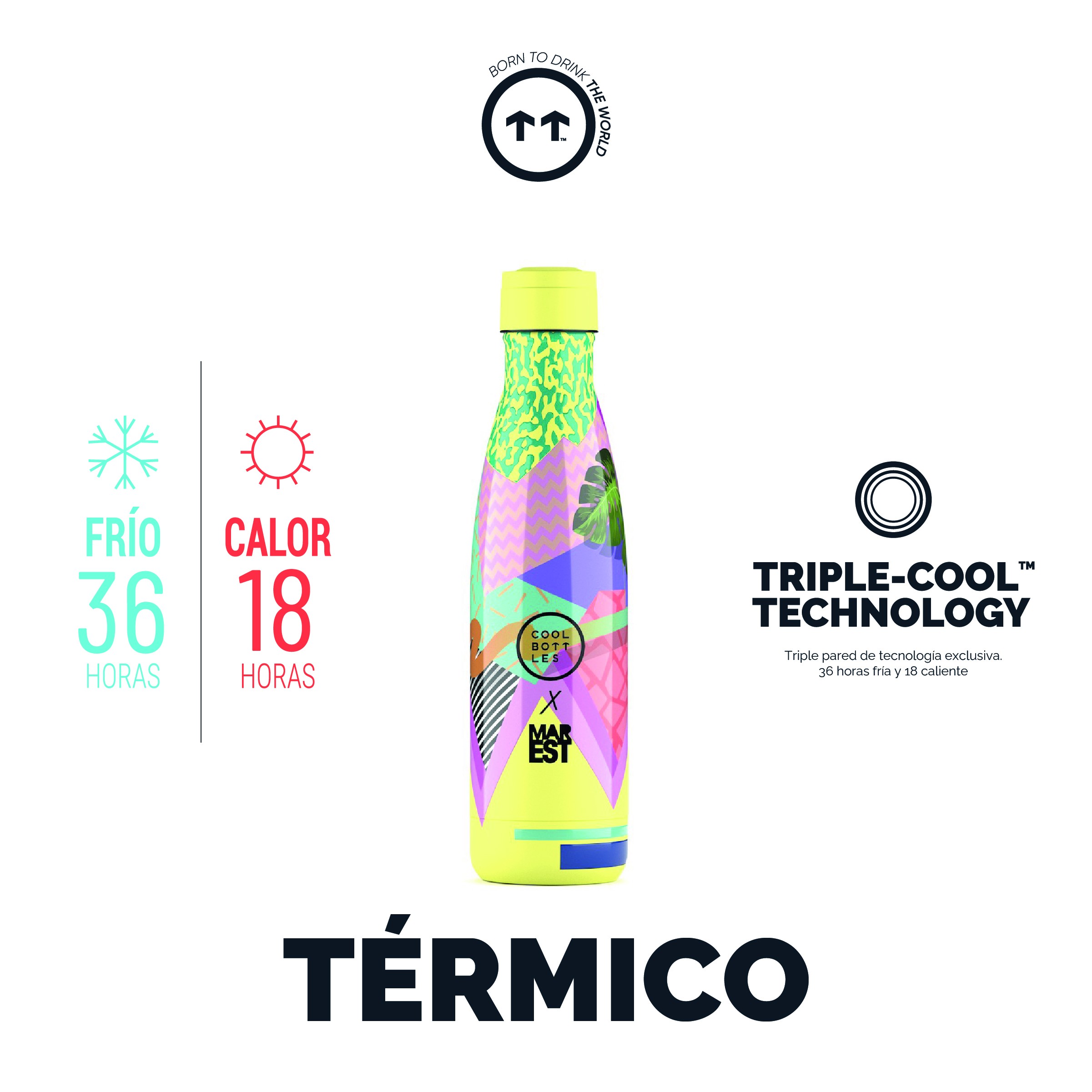 Cool Bottles Botella Termo Mediterranean 500ml by Antonyo Marest image number null