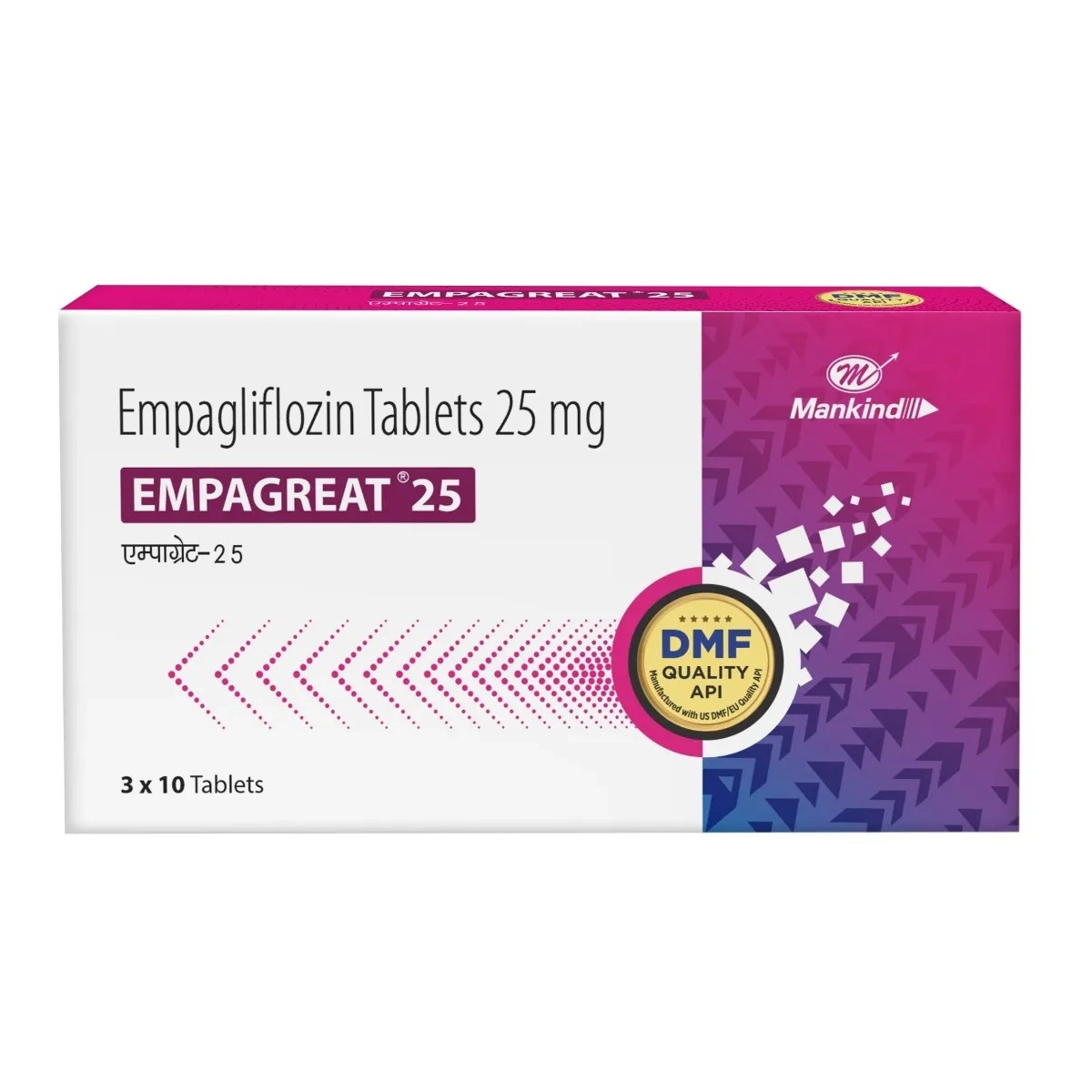 Empagliflozina 25 mg 30 Tabletas EMPAGREAT 25 - Mankind image number null