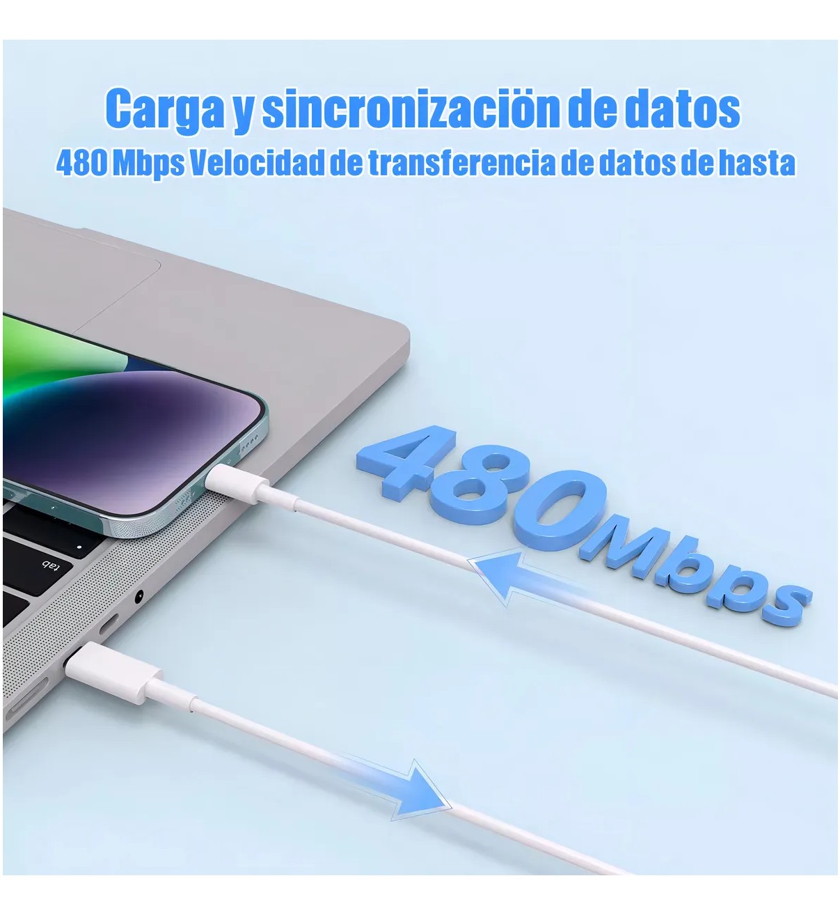 Cargador 20w Carga R&aacute;pida Para iPhone 20w Carga Rapida Tipo C Belug Blanco image number null