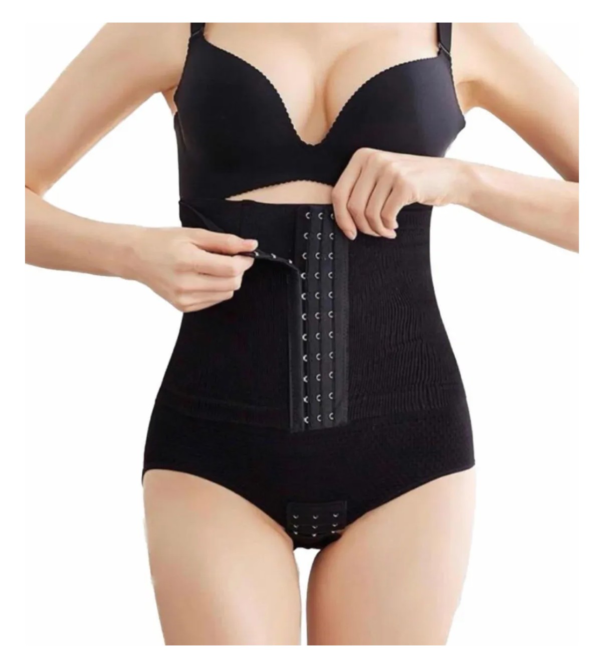 Panty Faja Calz&oacute;n Levanta Pompa Doble Compresi&oacute;n Reductora Negro 3XL Malubero image number null