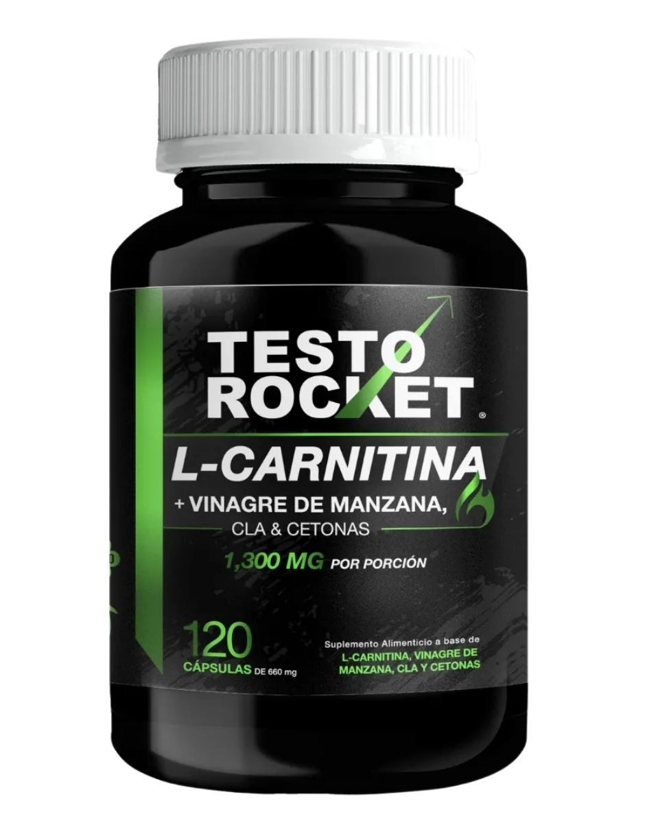Testo Quemador Grasa Tonifica Musculo Con L Carnitina 120 Cp - Sin Sabor image number null