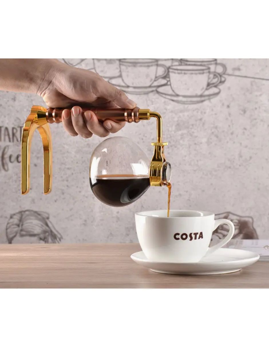 Cafetera Tetera de Sif&oacute;n Infusi&oacute;n Goteo Vidrio Gourmet Elegante 3 tz Estilo Clasico image number null