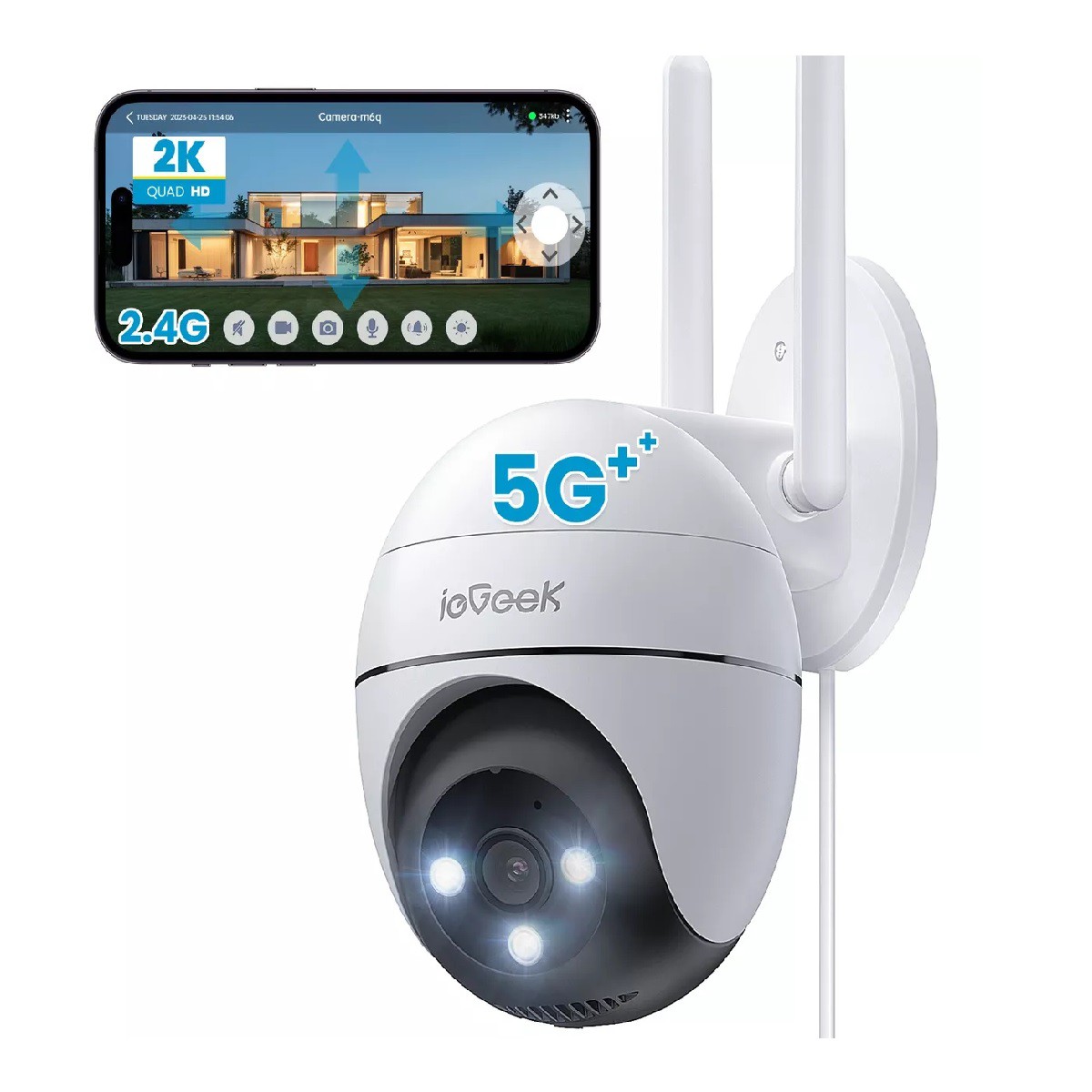 Camaras De Seguridad Inalambricas Wifi Hd 2k Exterior. image number null