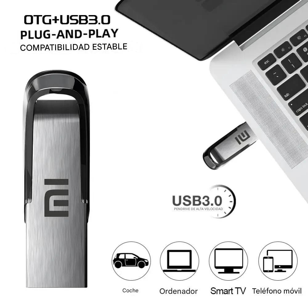 Unidades Flash USB 2TB negro memoria resistente agua datos USB 3,0 alta velocidad Metal pl&aacute;stico pc image number null