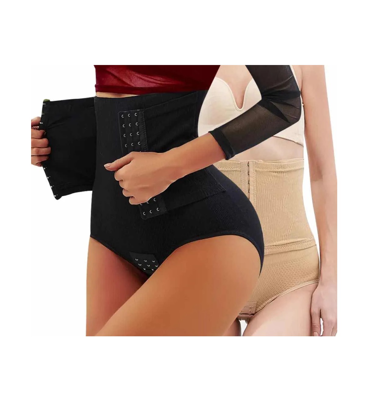 Panty Faja Calz&oacute;n Levanta Pompa Doble Compresi&oacute;n Reductora Nude XS/S Malubero image number null