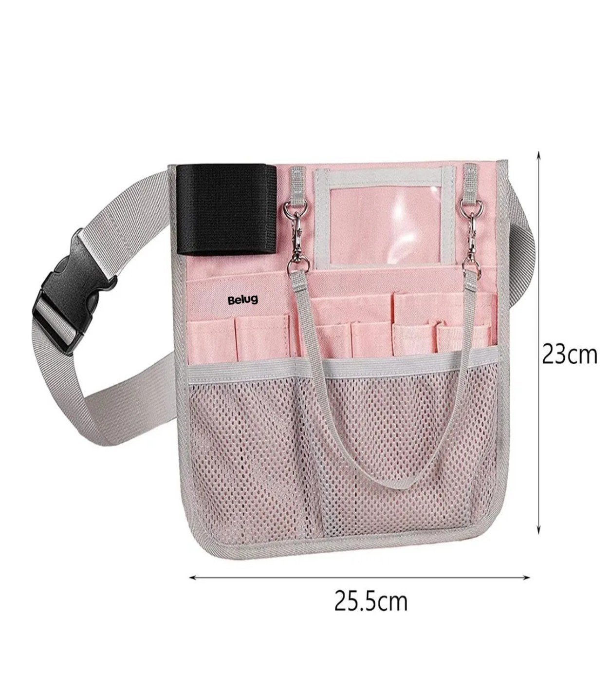 Ri&ntilde;onera De Enfermer&iacute;a Y M&eacute;dicos Doctora Hospital Cangureras rosa gris image number null