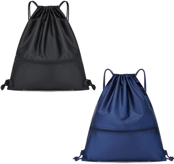 2 Unidades Mochila Deporte, Mochila Gym con Ajustable Correa de Hombro, Bolsa Cuerdas, Mochila Impermeable de Cuerda Unisex Casual Ideal para Deportes, Viajes, Excursi&oacute;n, Playa, XL. image number null