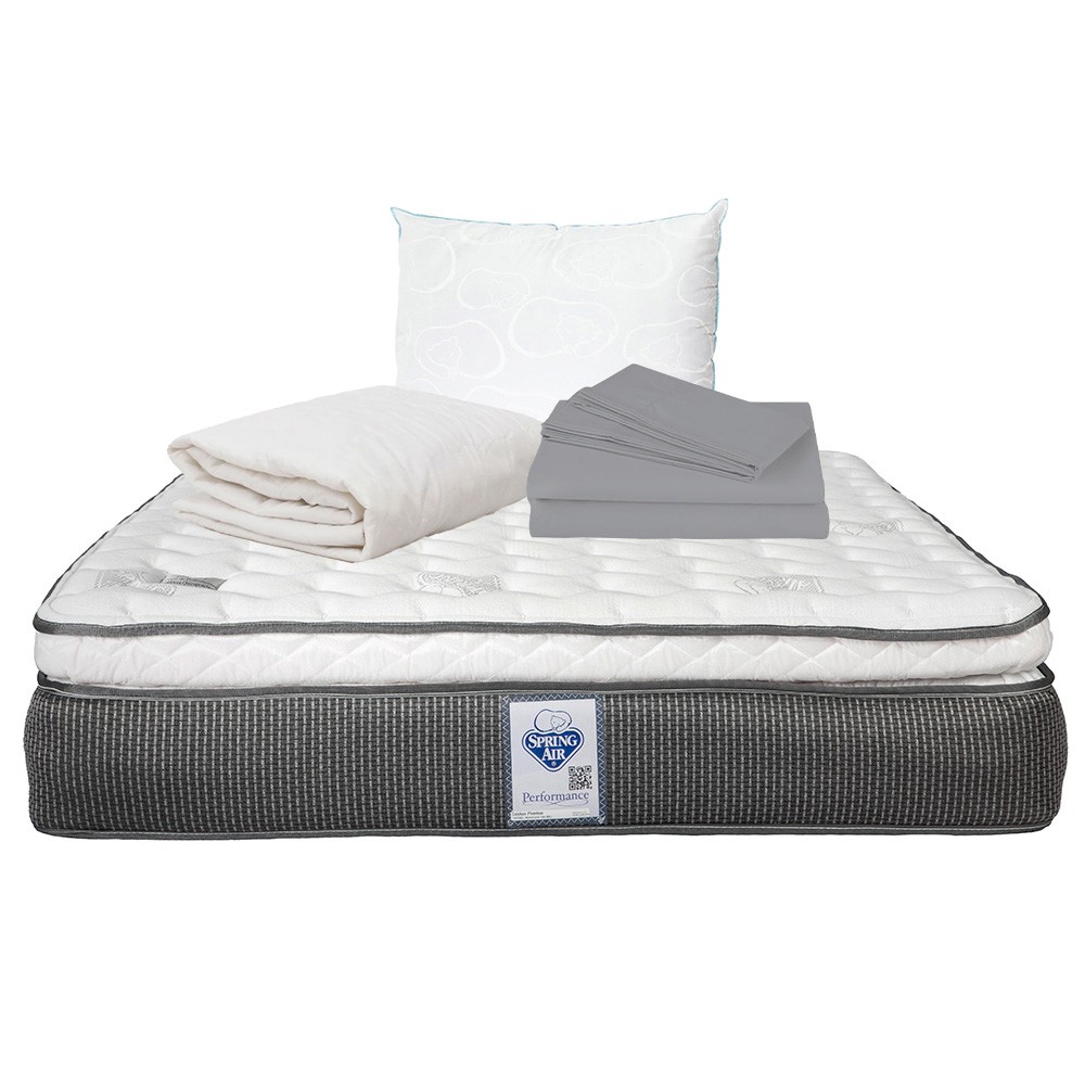 Colch&oacute;n Queen Size Spring Air Phantom Con Almohada Oso, Protector y Sabanas ENTREGA EN CDMX Y A.M. image number null
