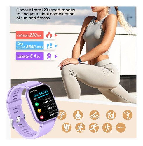 Reloj Smartwatch Mujer Reloj Inteligente Bluetooth Llamada image number null