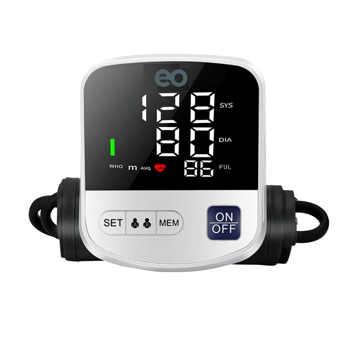 Aparato Checar La Presion Digital Arterial Con Brazo Blanco Blanco image number null