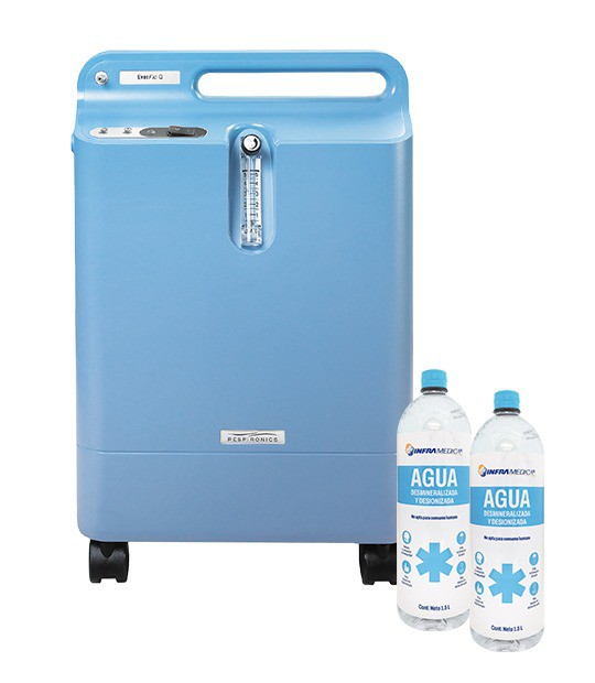 KIT CONCENTRADOR DE OX&Iacute;GENO 5 L EVERFLO PHILIPS + 2 AGUAS image number null