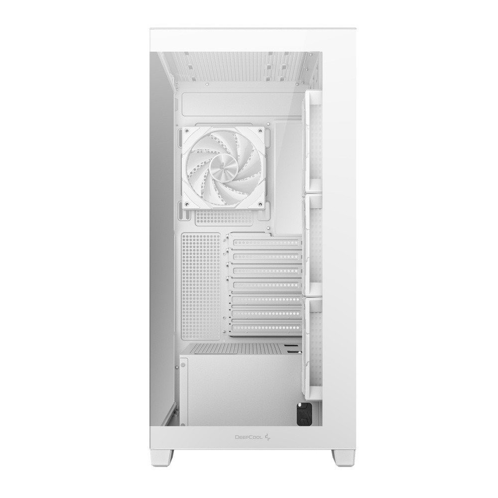 Gabinete DeepCool CG580 4F, Midi-Tower, ATX/Micro-ATX/Mini-ITX, USB 3.0, sin Fuente, 4 Ventiladores Instalados, Blanco image number null