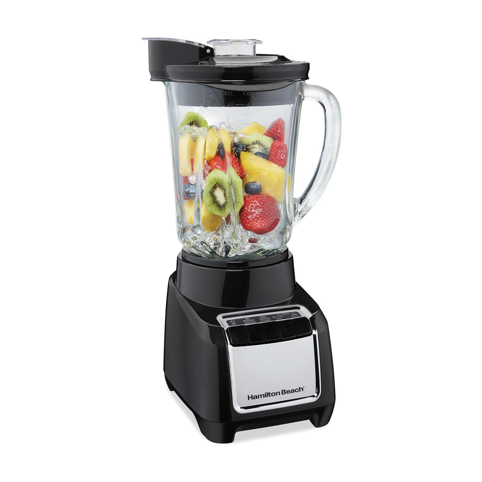 Licuadora Hamilton Beach Wave-Action Vaso de Vidrio 1.4 Litros Negra 53521FG image number null