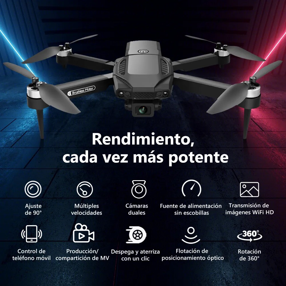 Mini drone ZLL F198 con c&aacute;mara 8K negro 2.4GHz image number null