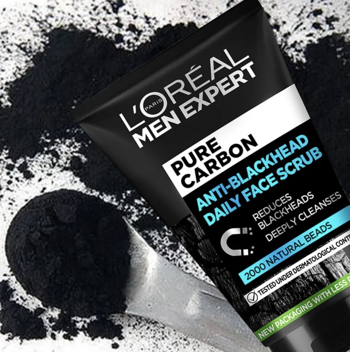 L'Or&eacute;al Men Expert Gel Exfoliante Facial Pure Carbon, Anti Puntos Negros, 100ml image number null