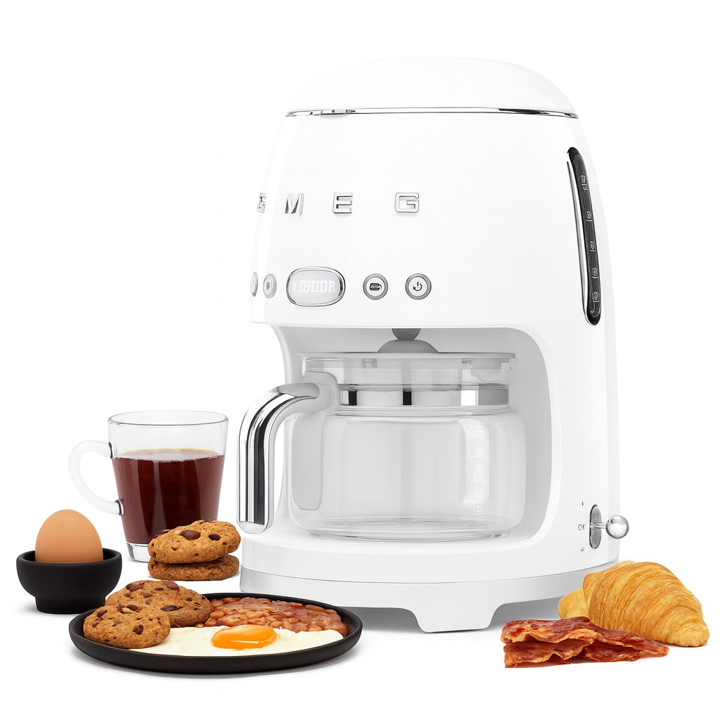 Smeg Cafetera de goteo 10 tazas Blanco image number null