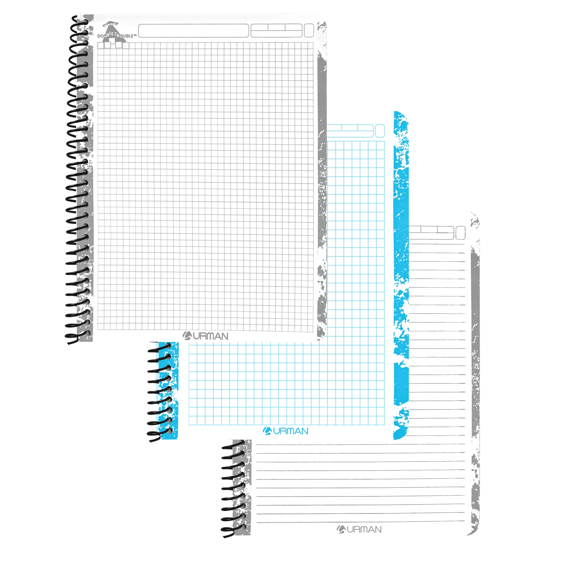 Cuaderno profesional kit Mixto 3 piezas Urman Raya Cuadro Grande y Cuadro chico Original Resistente image number null