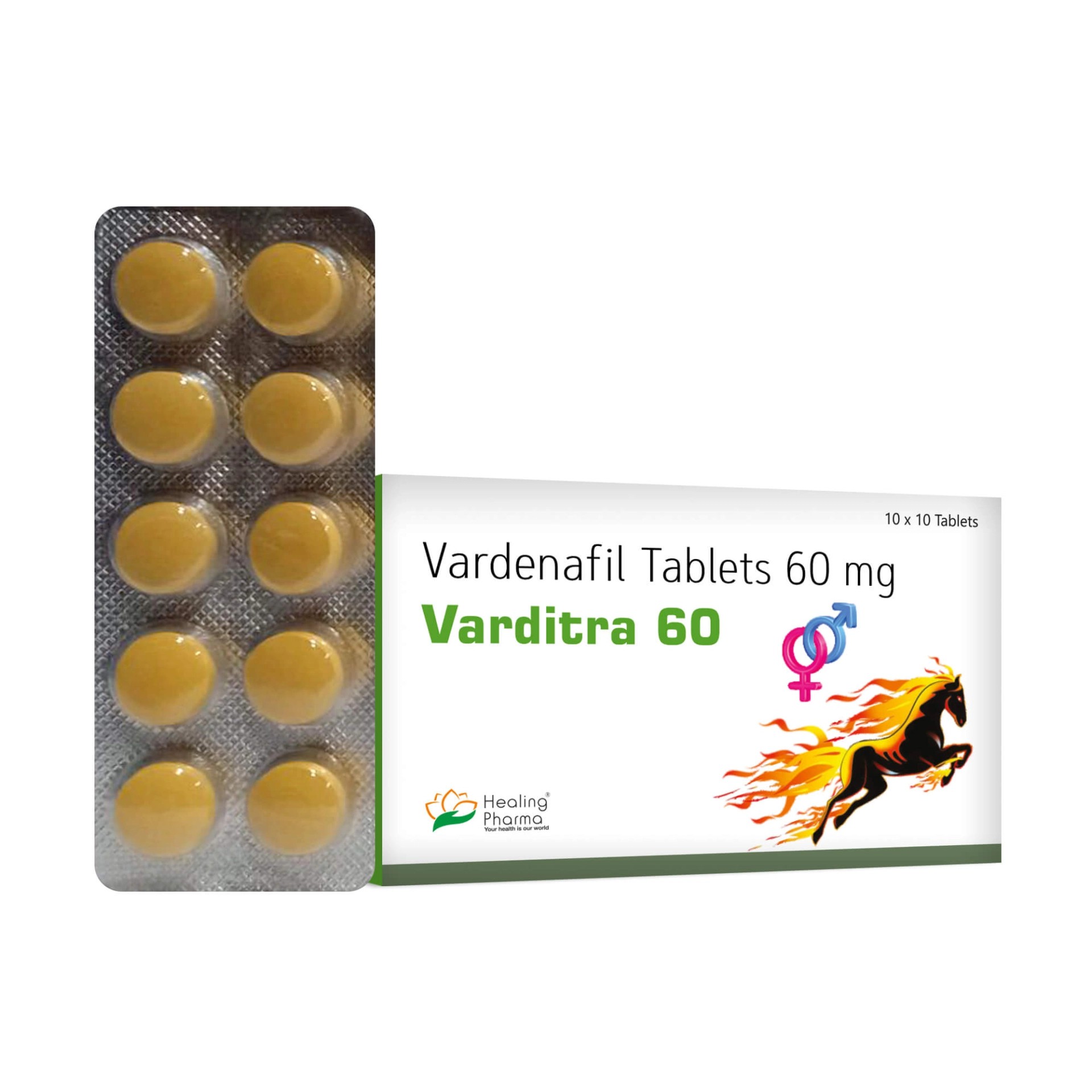 Varditra 60 - Vardenafil 60mg 100 Tabletas image number null