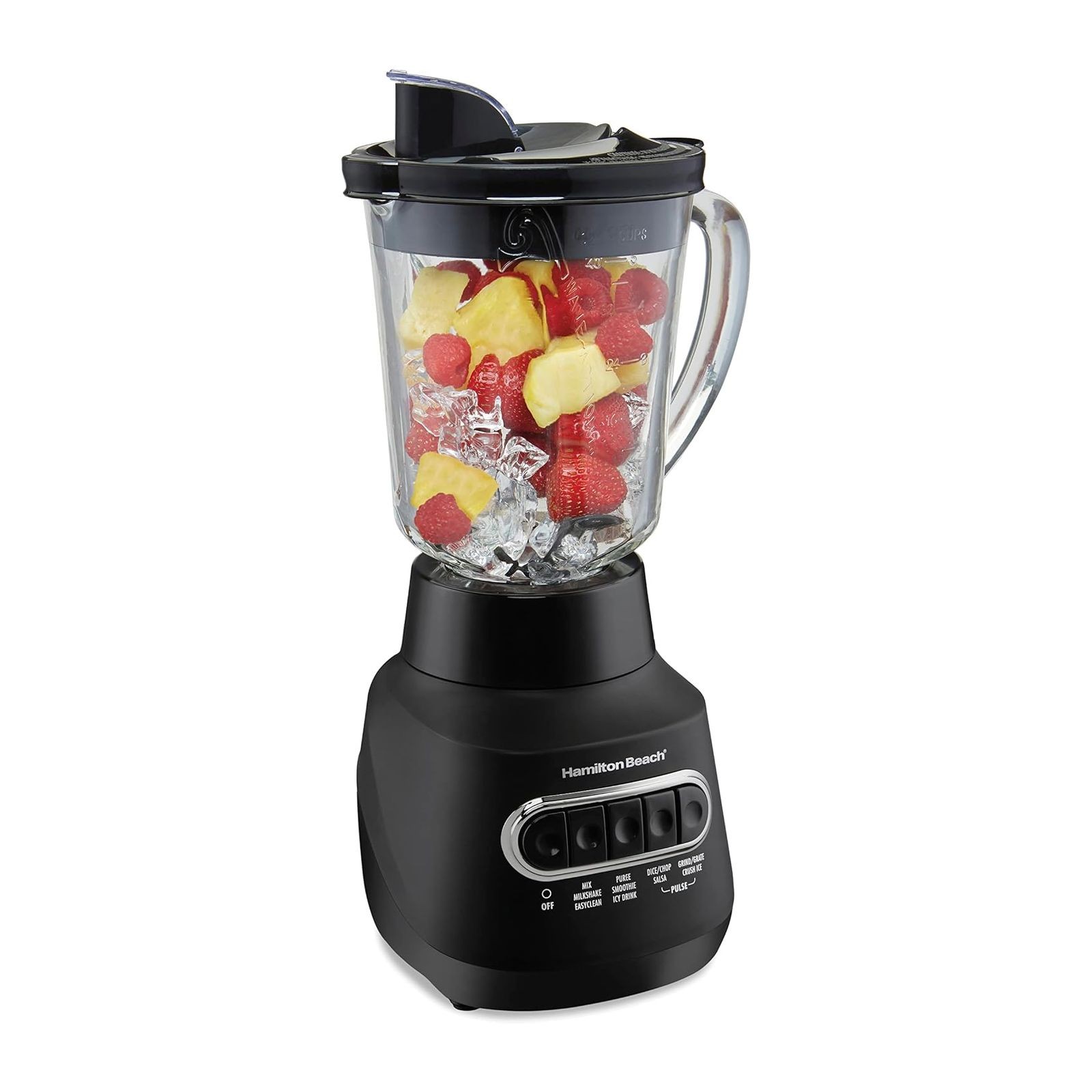 Licuadora Hamilton Beach Vaso de Vidrio 1.2 Litros Negra 58175J image number null