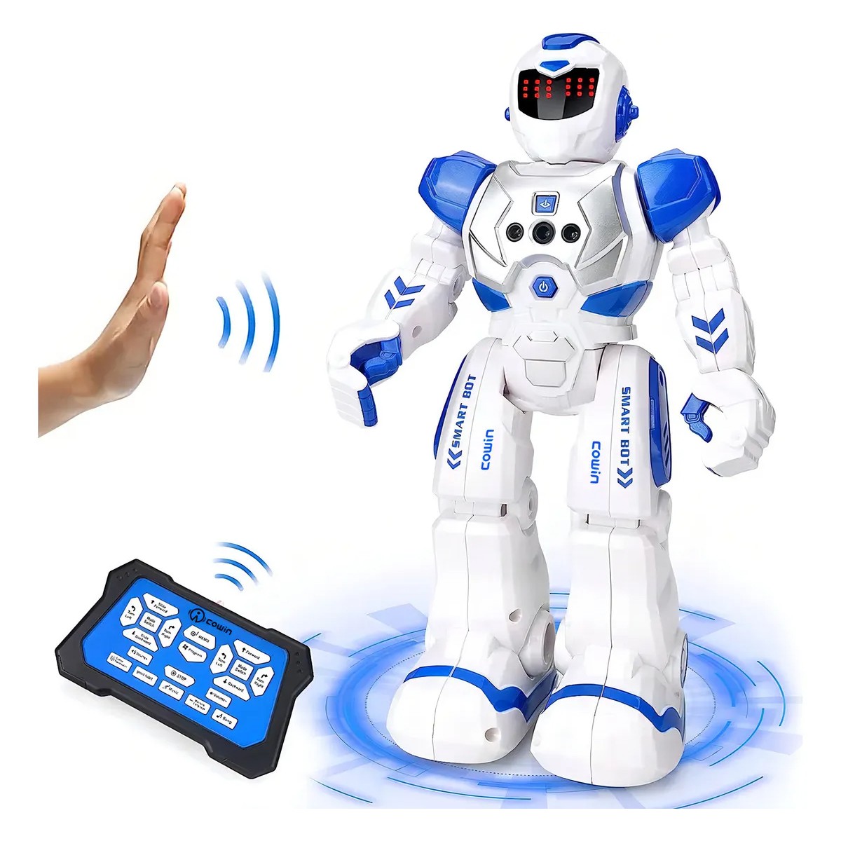 Cowin Robot Programable Azul RC Interactivo Control Remoto y Gestos image number null