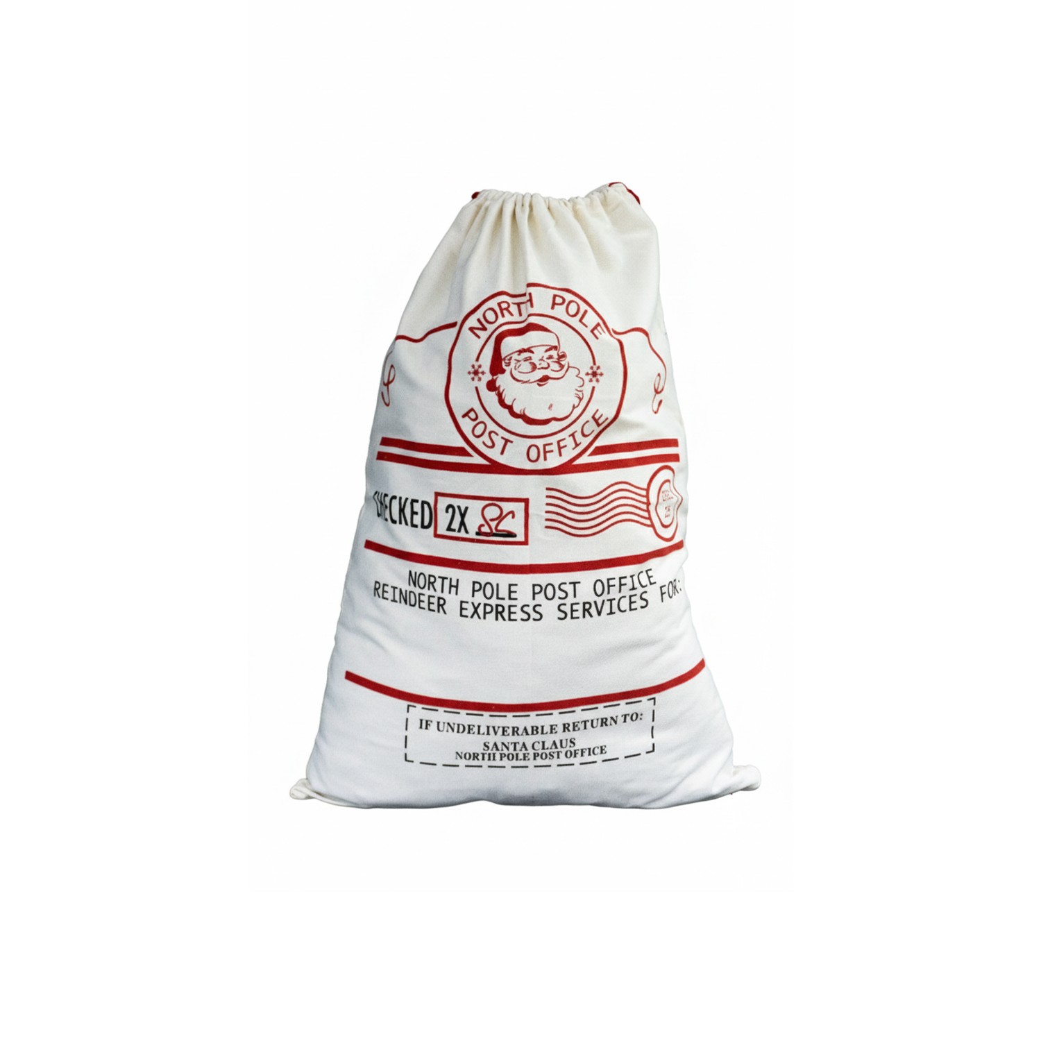 Bolsa Navide&ntilde;a Costal Para Regalos Amplia 70&times;50 cm Costal de Tela Reutilizable para Envolver Regalos Navide&ntilde;os image number null