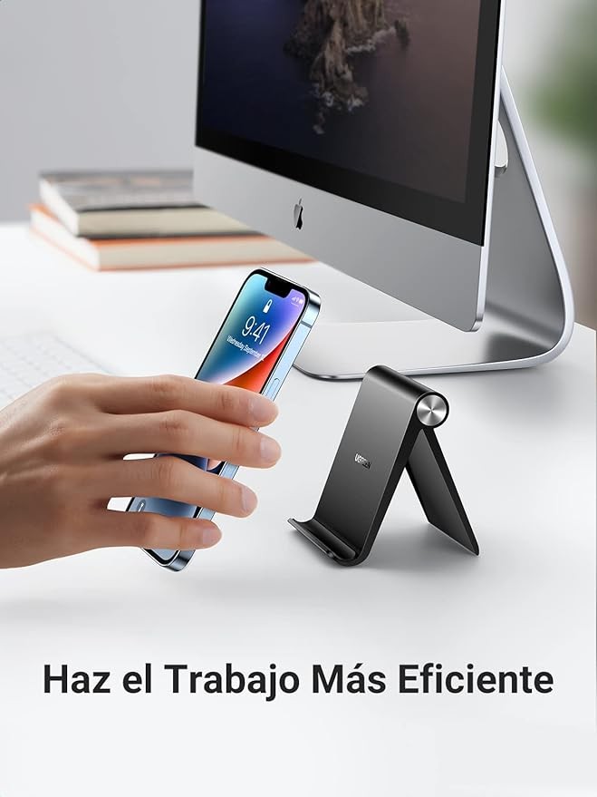 A UGREEN Soporte para Celular, Porta Base Celular Mesa Multi&aacute;ngulo, Phone Stand Ajustable para iPhone 15 14 13 12 Mini Pro MAX XS XR, Huawei, Galaxy S24 S23 Ultra, Xiaomi Redmi. image number null