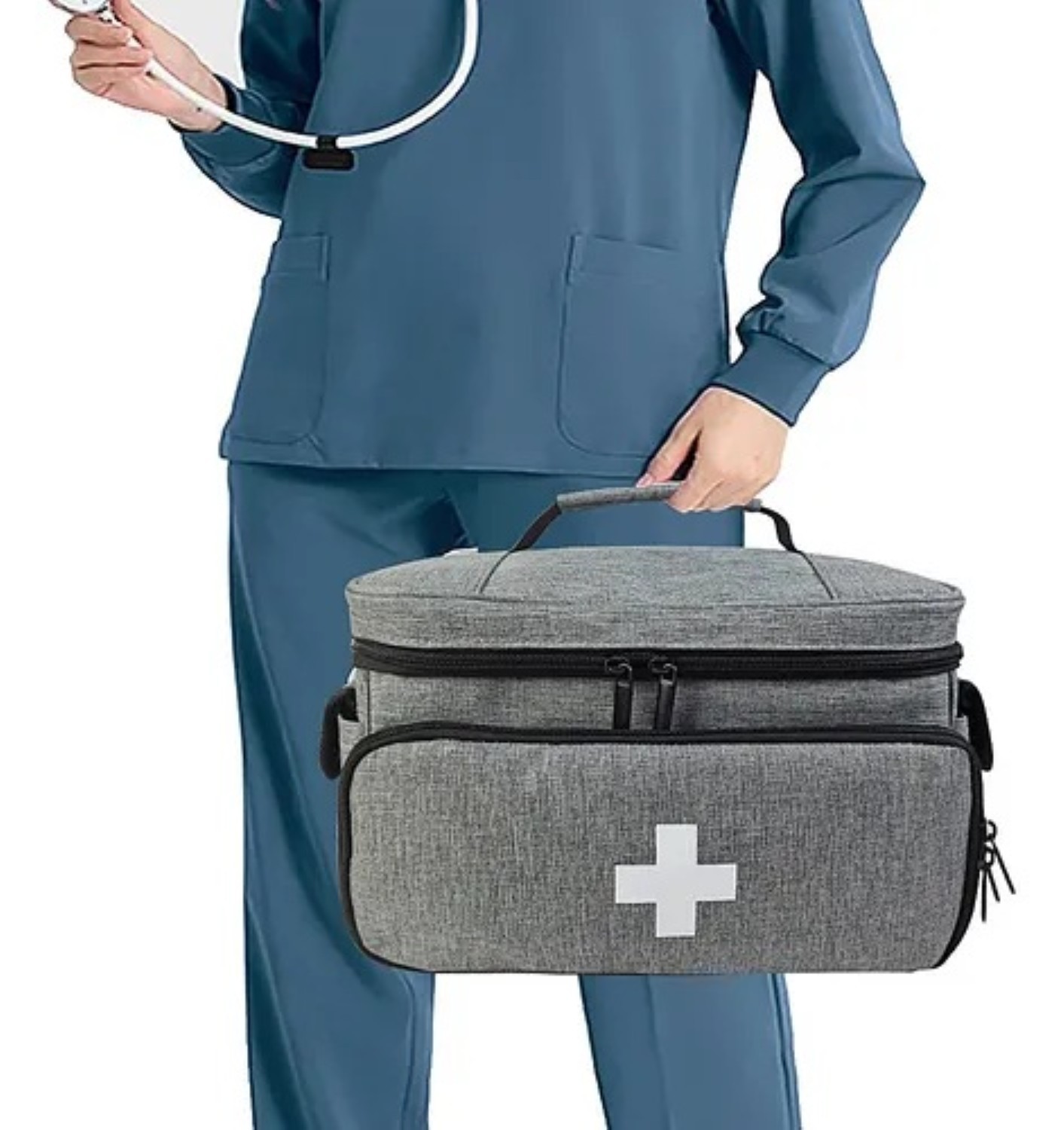 Kit De Primeros Auxilios M&eacute;dicos Port&aacute;tiles, Gris image number null