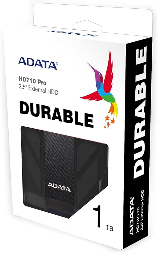 ADATA Disco Duro Externo HDD HD710P,1 TB ,Resistente a golpes,agua y polvo, certificaci&oacute;n grado militar, Color Negro. image number null