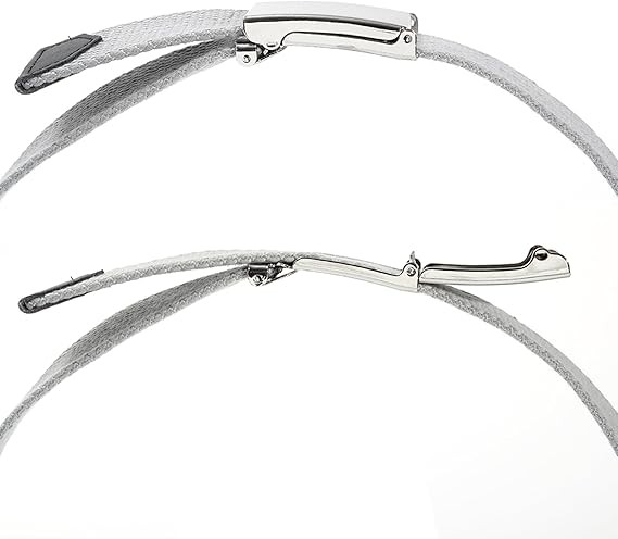 AWAYTR - Cinturones de lona para ni&ntilde;os, uniforme escolar ajustable, cintur&oacute;n de golf para ni&ntilde;os con hebilla abatible plateada. image number null
