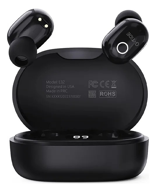 Aud&iacute;fonos Inal&aacute;mbricos In-ear Bluetooth G-tide L32 (negro) image number null
