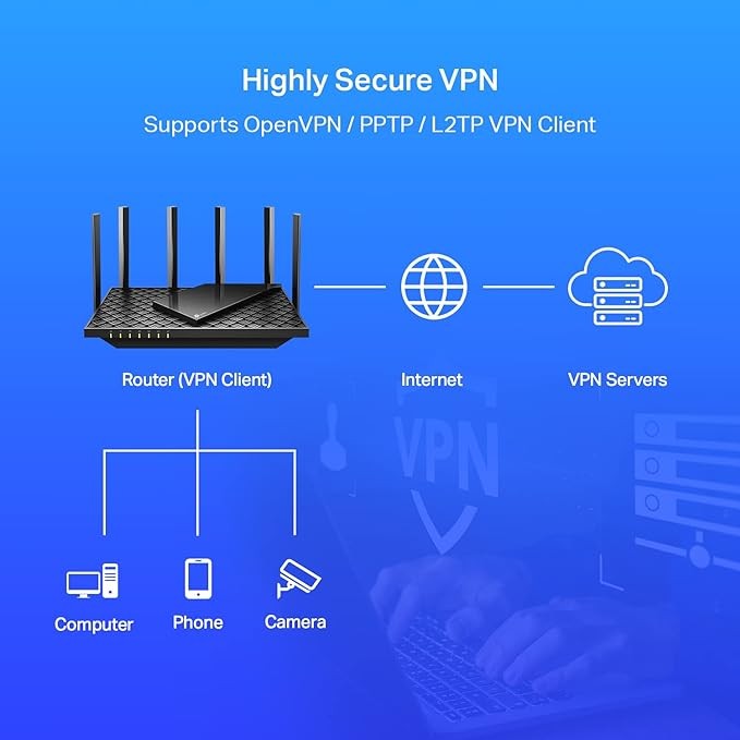 TP-Link Router AX5400 WiFi 6 (Archer AX73) - Enrutador de Internet inal&aacute;mbrico Gigabit de Banda Dual, image number null