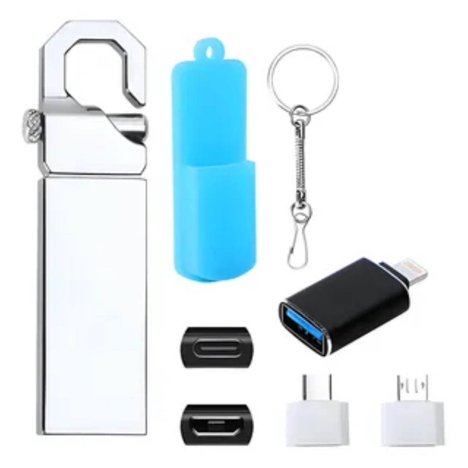 Memoria Usb 2tb Alta Velocidad 3.1 (2000 Gb) Flash Drive plata image number null