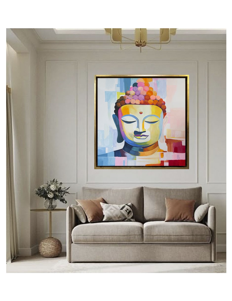 Hermoso cuadro decorativo pintado totalmente a mano image number null
