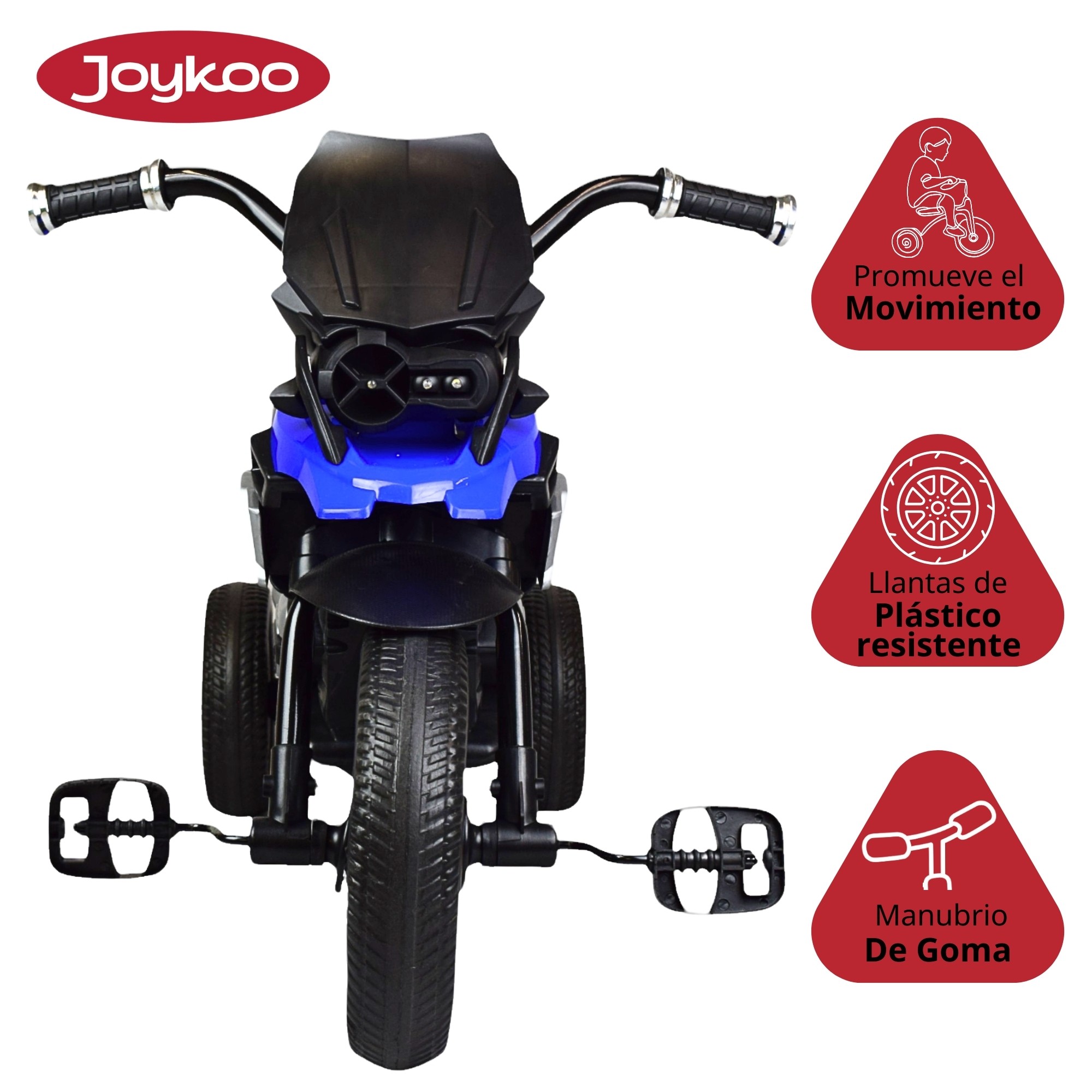 Triciclo para Ni&ntilde;os Dise&ntilde;o de Moto Luz y Sonido 2 a 4 a&ntilde;os - AZUL image number null