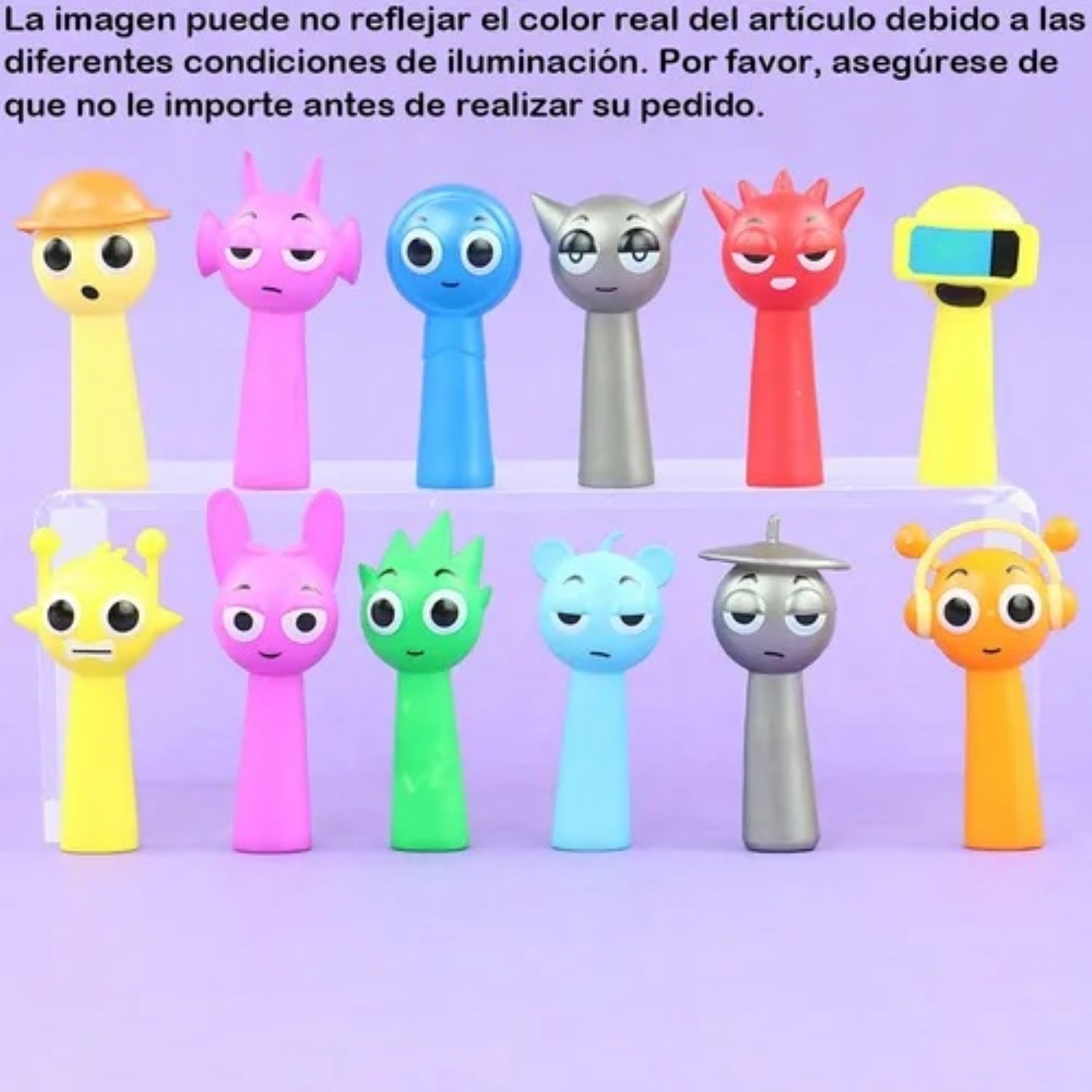 12 Pcs Sprunki Rhythm Box Figuras Juguetes Juguetes image number null
