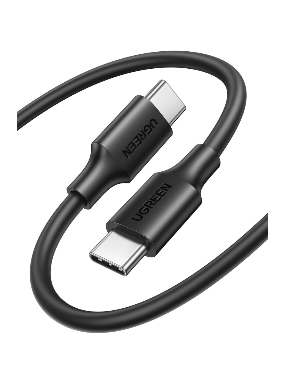 Cable Ugreen USB-C a USB-C 1m 60W 3A Carga R&aacute;pida 480Mbps image number null