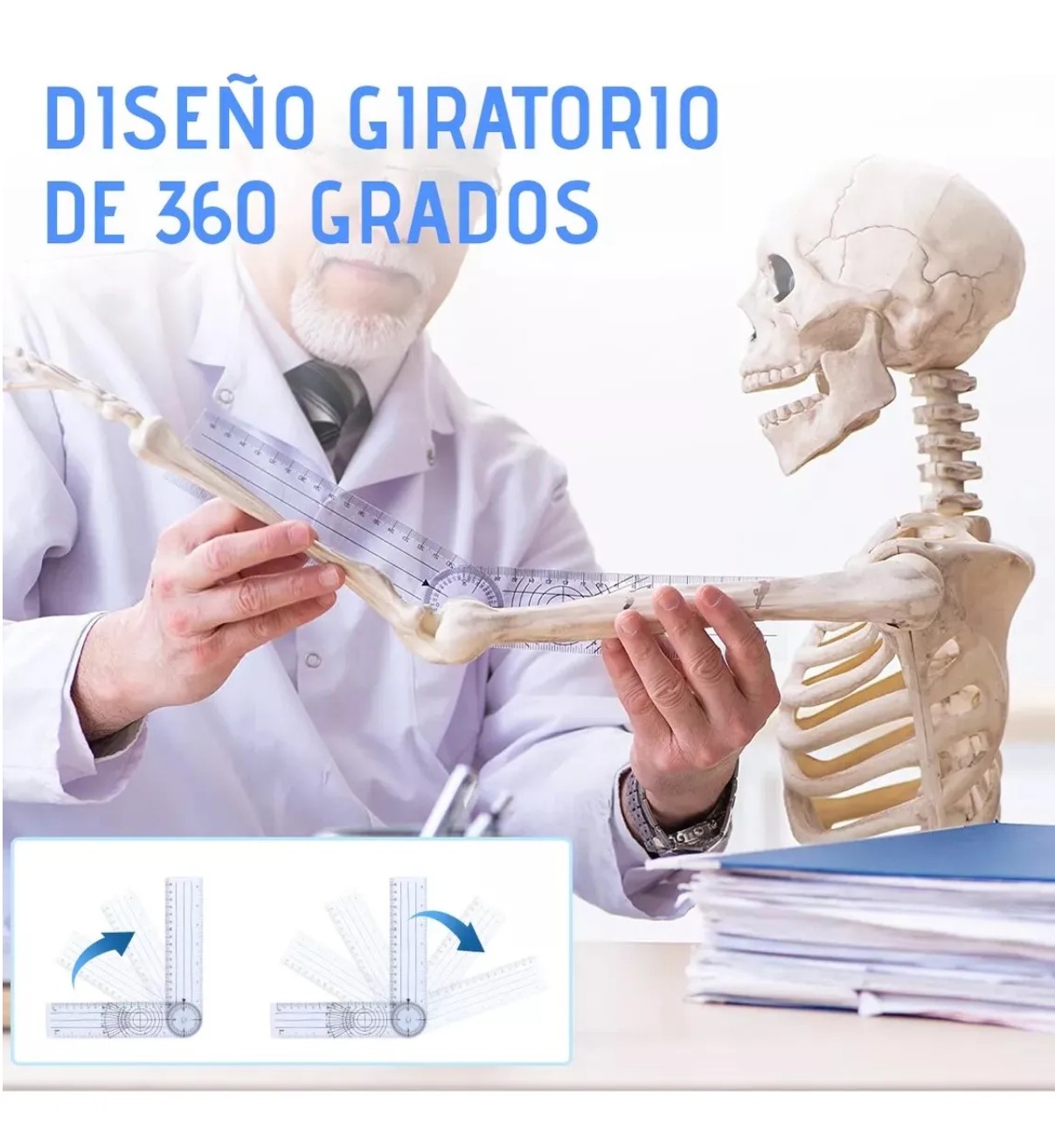 6pcs Kit De Goni&oacute;metros De Fisioterapia Belug Herramientas M&eacute;dicas image number null