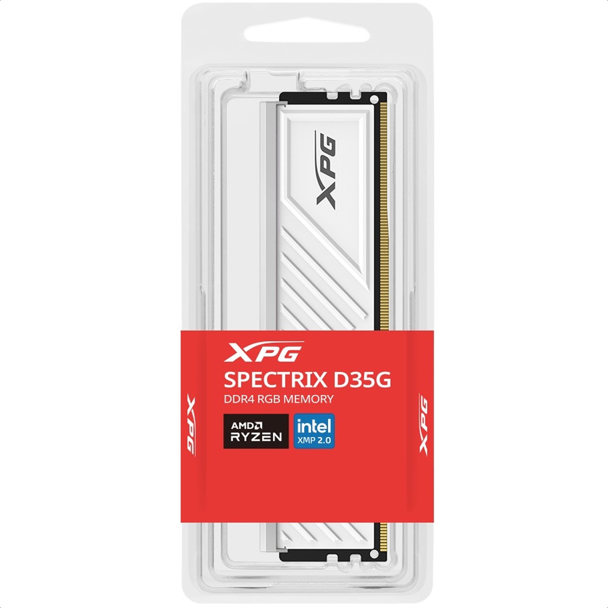 Memoria Ram DDR4 Adata XPG SPECTRIX D35G RGB 3200MHz 8GB PC4-25600 Blanco AX4U32008G16A-SWHD35G image number null