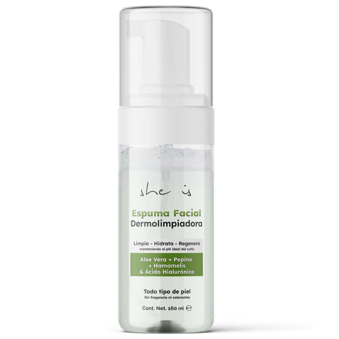 Espuma Dermolimpiadora Hidratante Facial 160ml She is skincare image number null