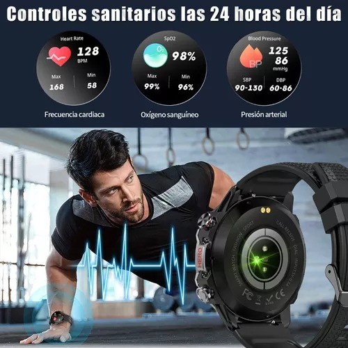 Reloj Inteligente T&aacute;ctico For Hombres (responder/llamar) image number null