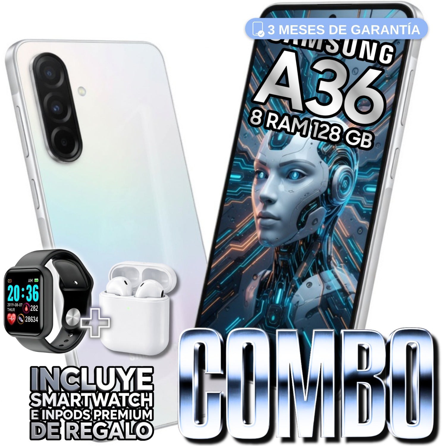 Samsung Galaxy A36 128 Gb 8 Ram Blanco image number null