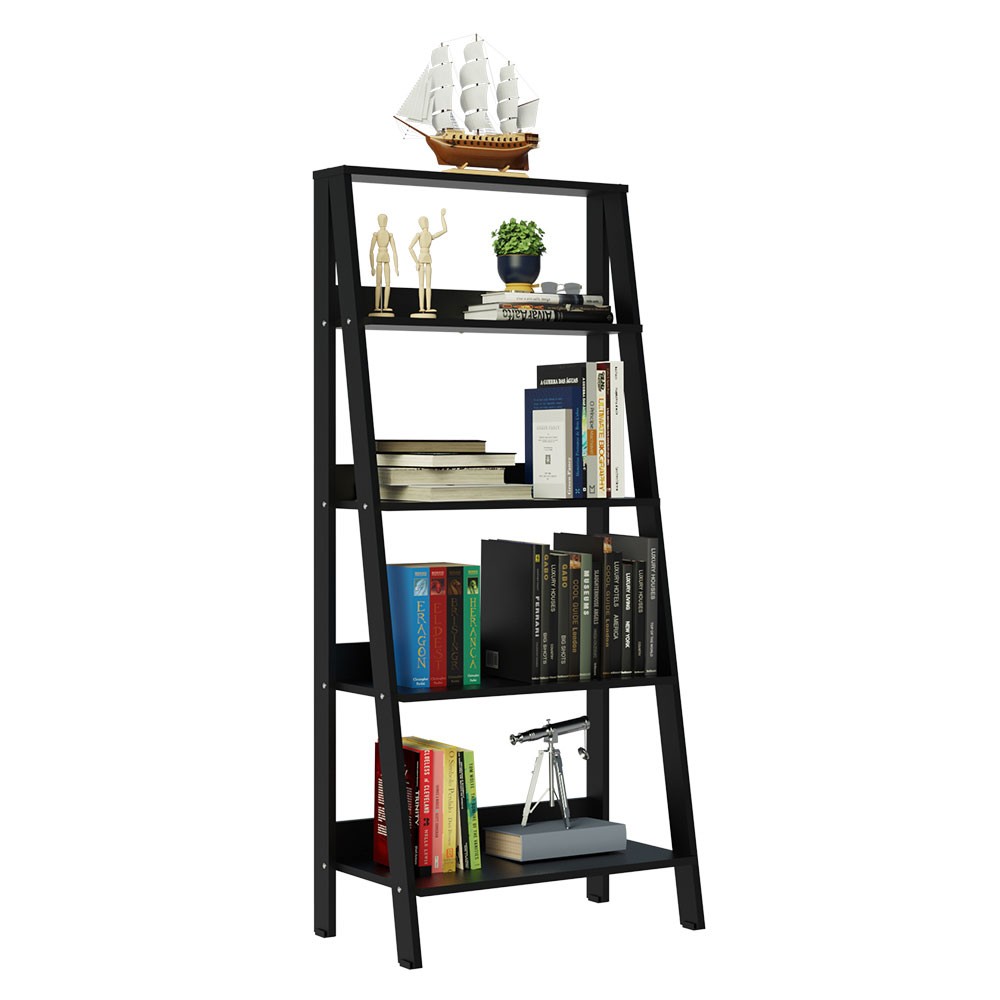 Mueble Biblioteca Librero Madesa Con 4 Niveles Negro 1 image number null