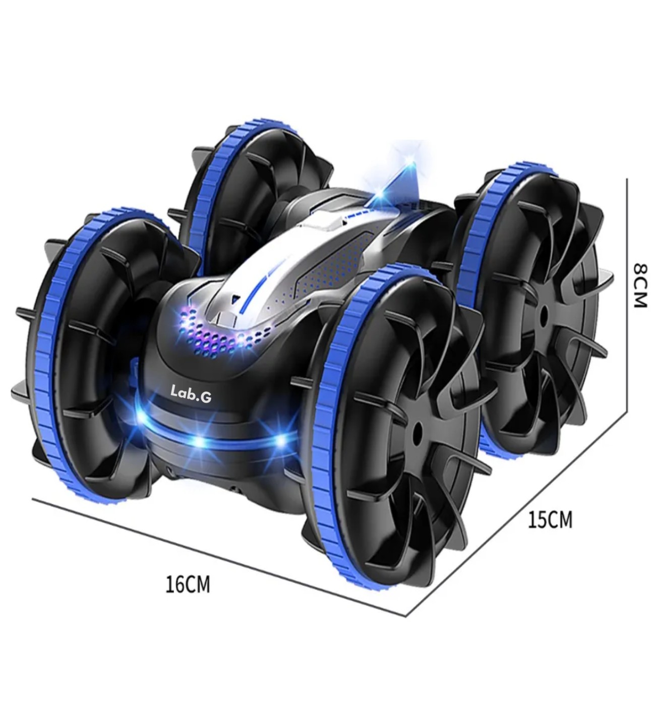 Autos A Control Remoto 4PZ Negro Azul image number null