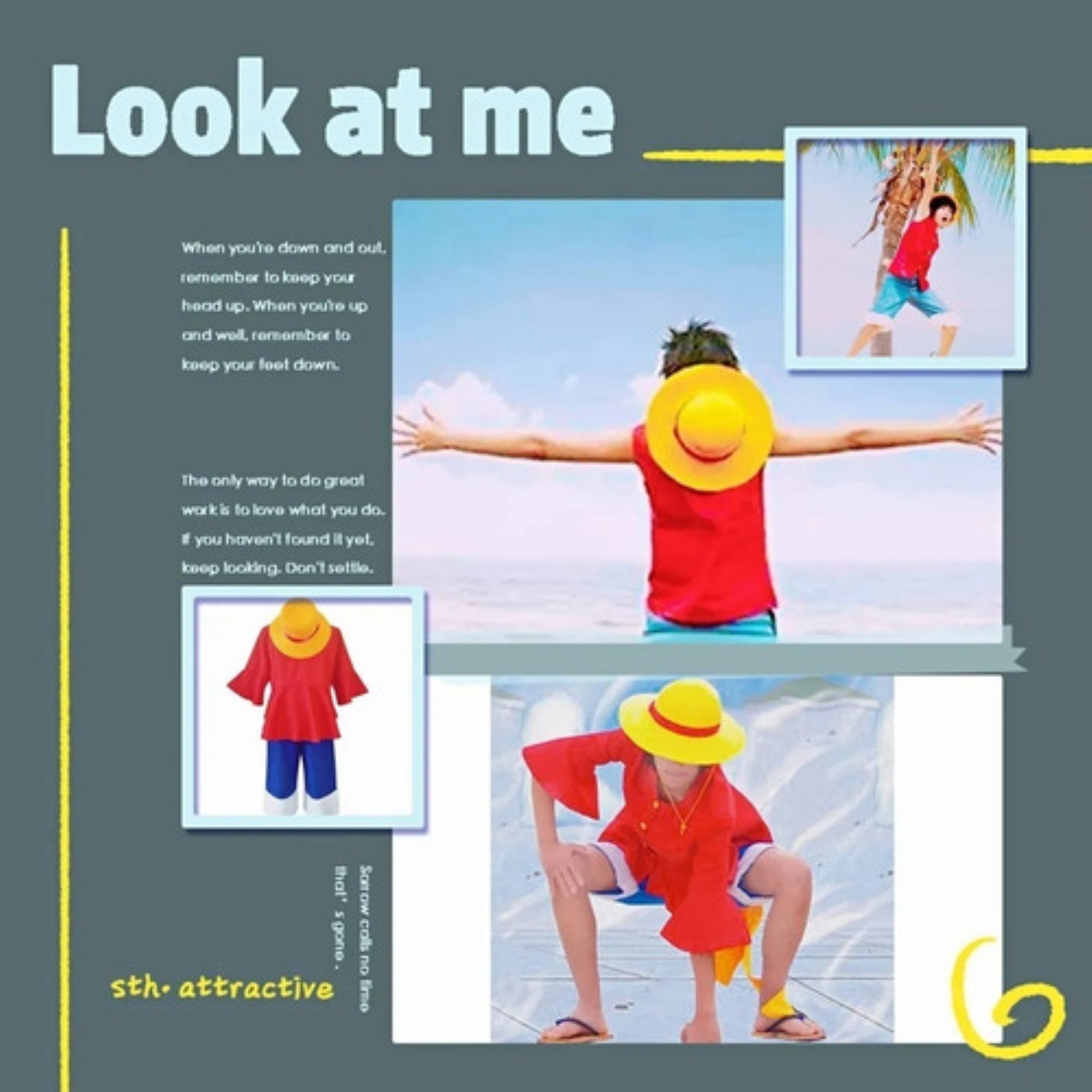 Sombrero Anime Dress Amarillo talla Unica image number null