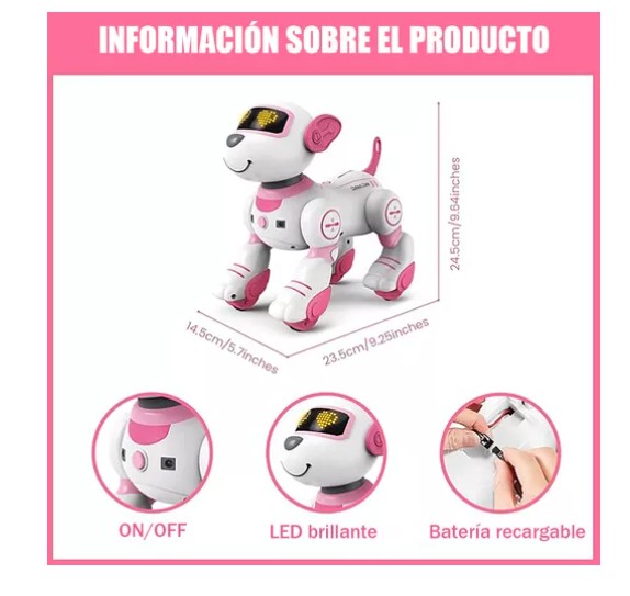 Perro Robot De Control Remoto Juguete Robot Inteligente image number null