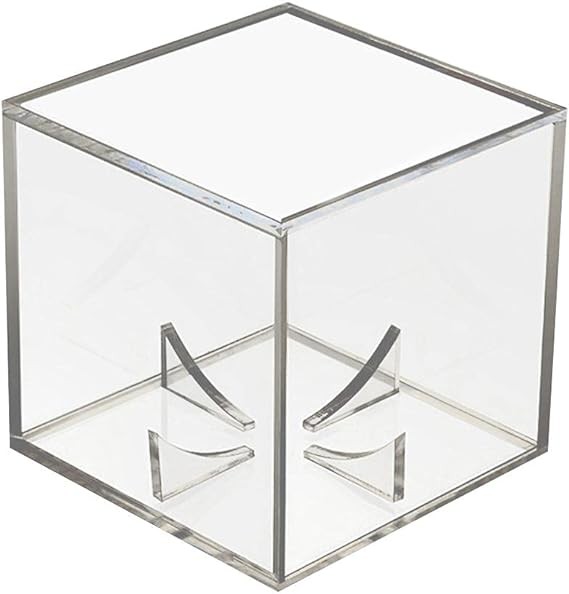 A HUSHUI Caja de b&eacute;isbol acr&iacute;lica, Vitrina de b&eacute;isbol, Caja Transparente de Pelota de Tenis de Golf para exhibici&oacute;n, Caja de Almacenamiento de Recuerdos, Soporte, protecci&oacute;n UV, a Prueba de Polvo. image number null