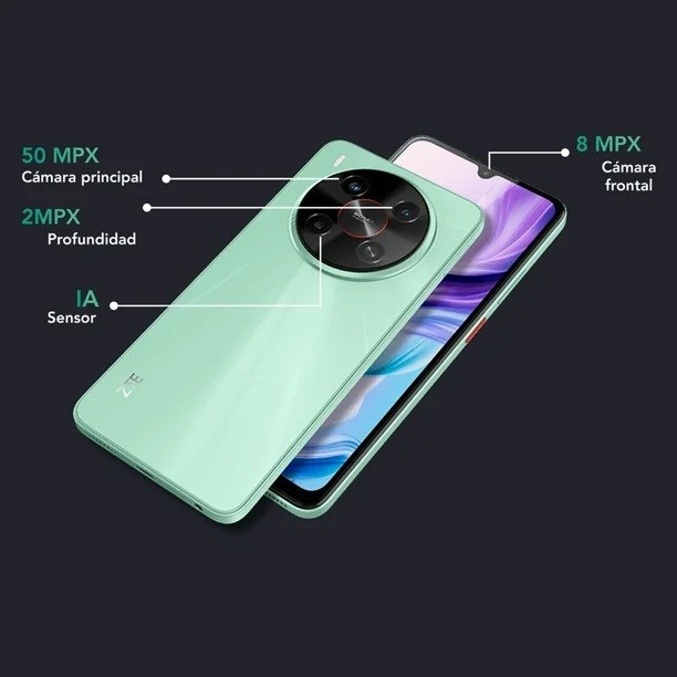 Smartphone ZTE Blade V70 Max 6.9 120 Hz 50 Mp+ia 256 Gb 14 Gb de Ram image number null