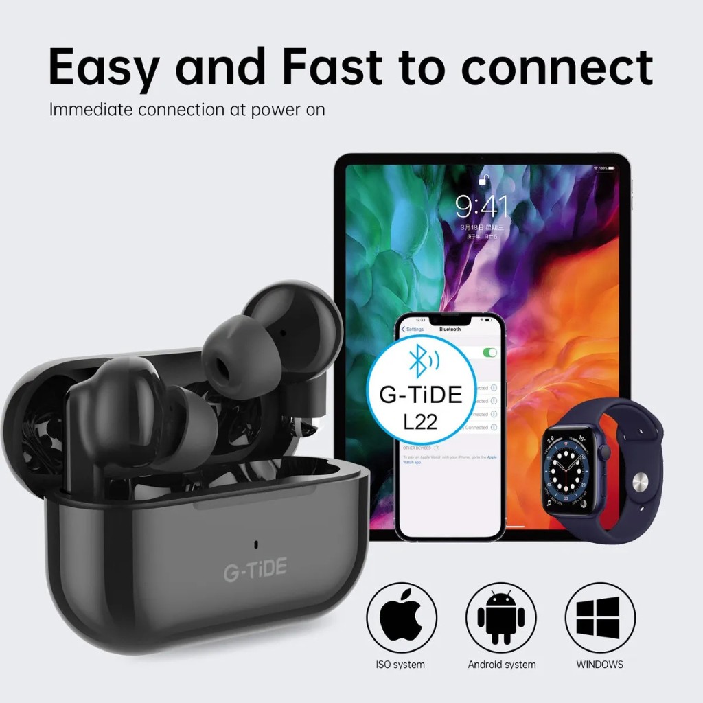 Aud&iacute;fonos G-tide L22 + Smartwatch G-tide Power image number null